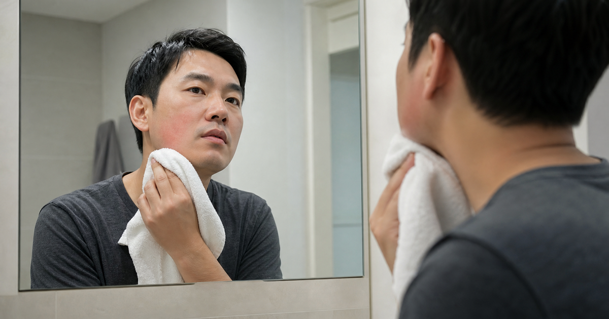 남자 면도 후 붉은기 냉찜질 기준: 자극 줄이는 5분 루틴