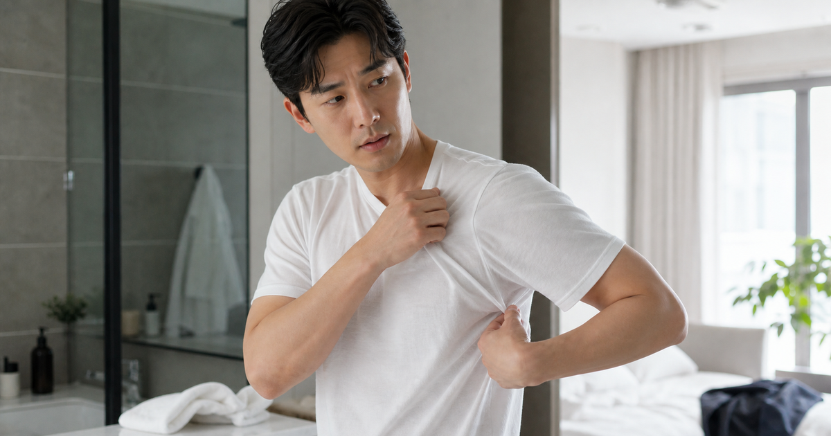 남자 체취 원인 본문 체크 이미지