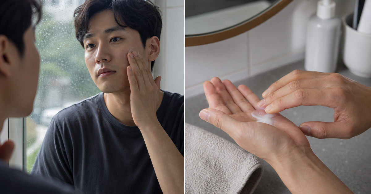 남자 장마철 선크림 끈적임 본문 체크 이미지