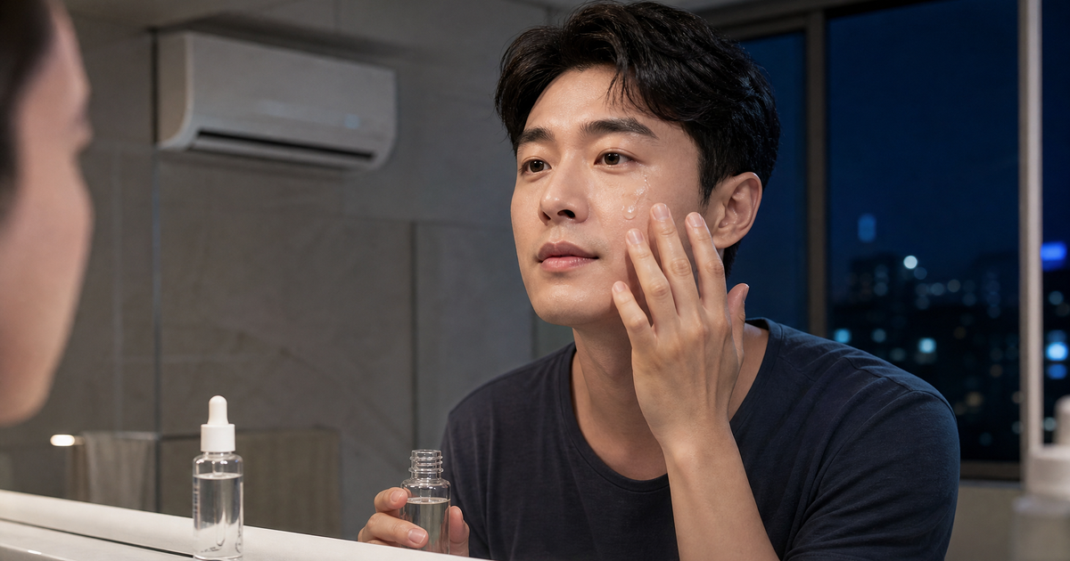 남자 히알루론산 세럼 냉방 건조 기준: 여름 실내 보습 체크