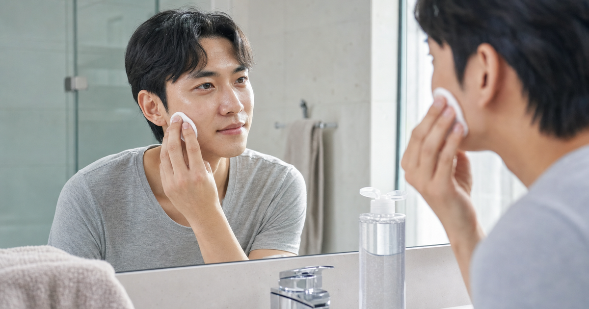남자 클렌징워터 선크림 세안 기준: 출근 후 자외선 차단제 지우는 법 스킨케어 가이드 살펴볼 점 루틴 요약 이미지