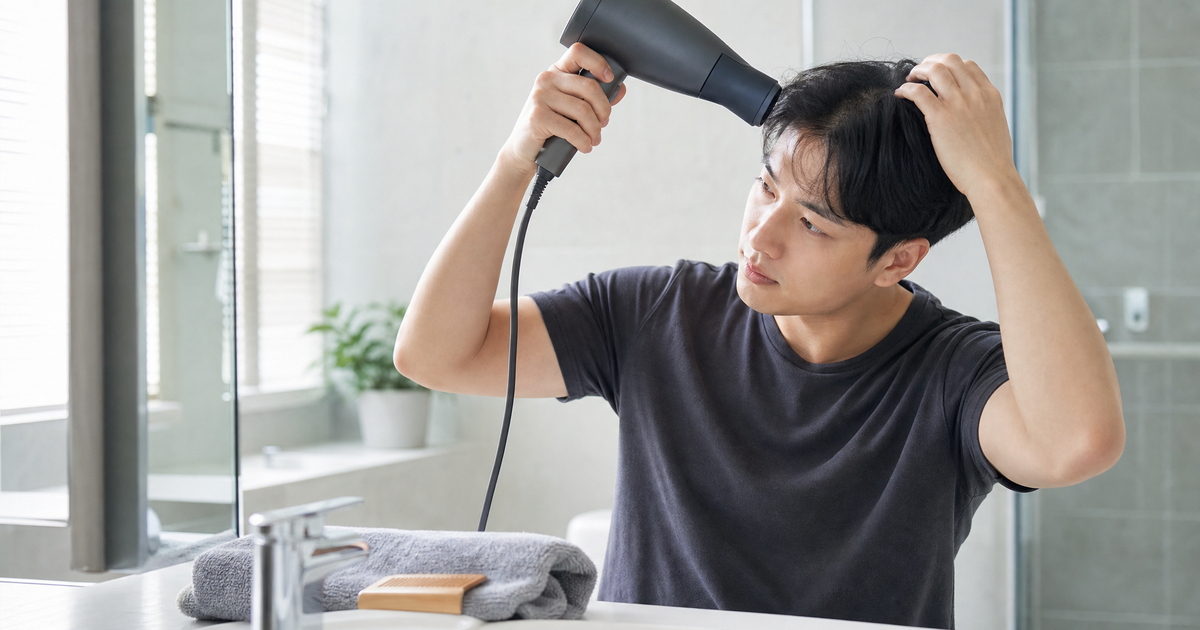 남자 샴푸 후 정수리 냄새 건조 본문 체크 이미지