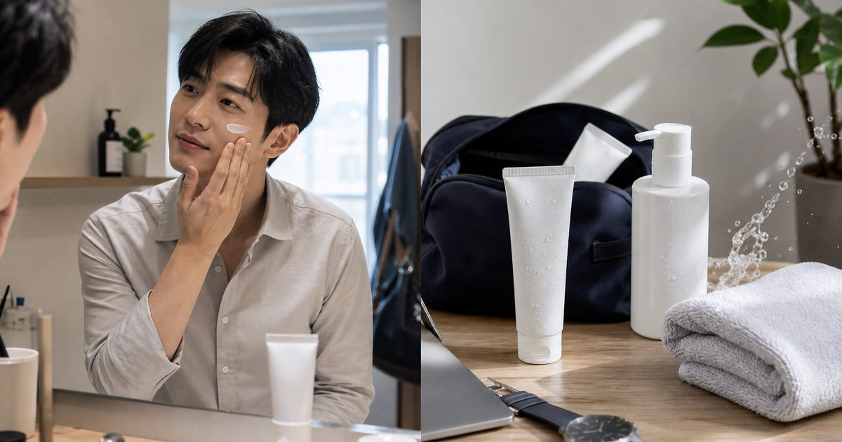 남자 선크림 루틴 기준: 아침 사용과 저녁 세안까지 보는 법 대표 이미지