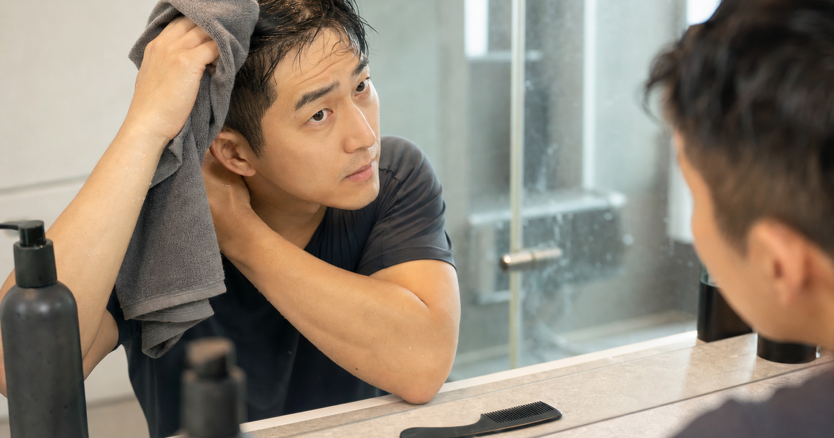 남자 운동 후 두피 땀냄새 샴푸 본문 체크 이미지