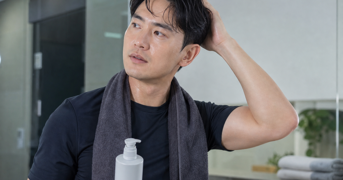 남자 운동 후 두피 땀냄새 샴푸 기준: 헬스장 뒤 냄새 줄이는 루틴 대표 이미지