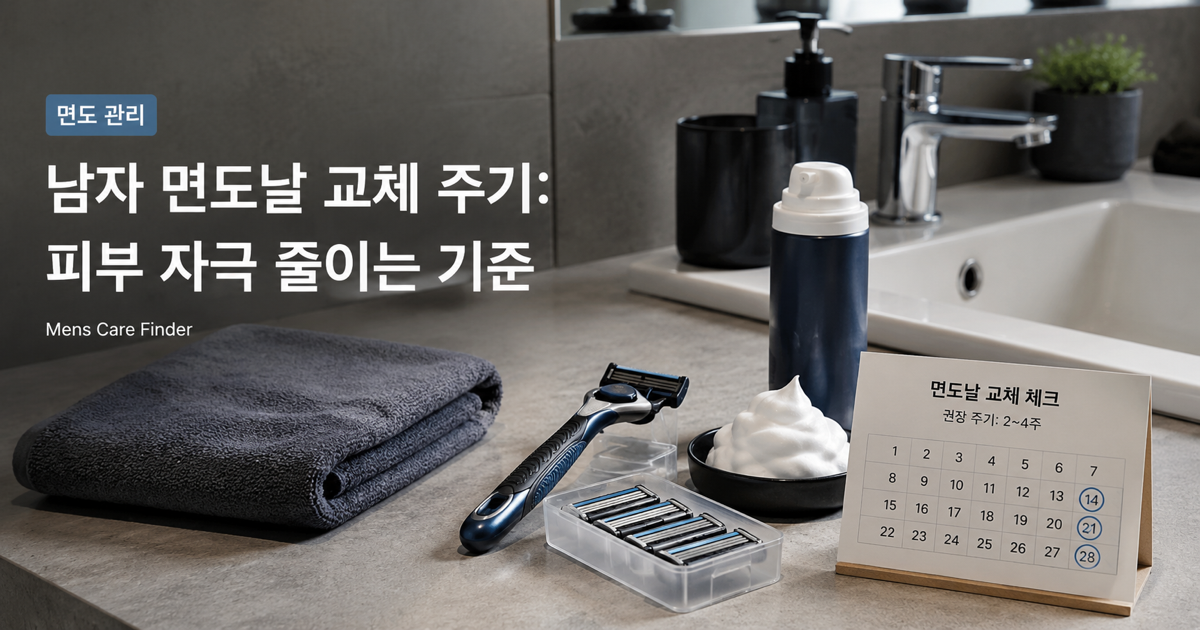 남자 면도날 교체 주기: 피부 자극 줄이는 기준