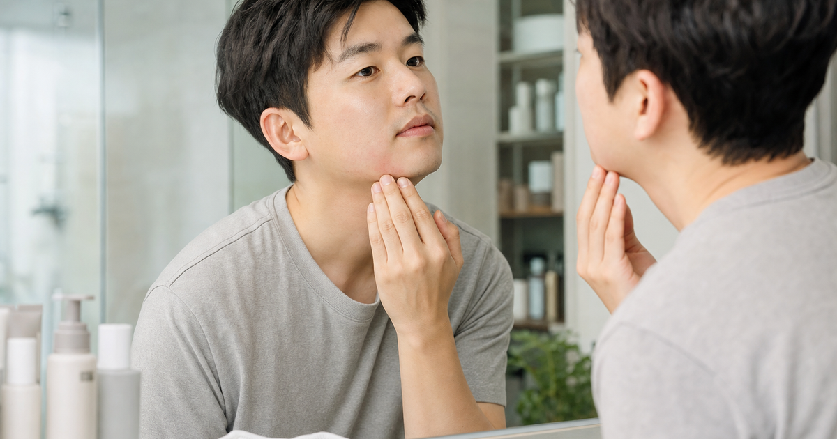 남자 출근길 마스크 턱 트러블 기준: 답답함 줄이는 아침 진정 루틴