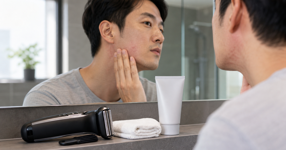 남자 전기면도기 세척 트러블 본문 체크 이미지