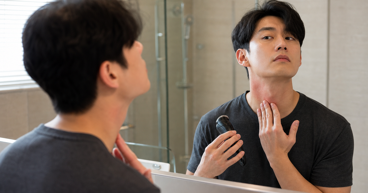 남자 전기면도기 사용 후 목 따가움 기준: 압력·방향 줄이는 면도 루틴
