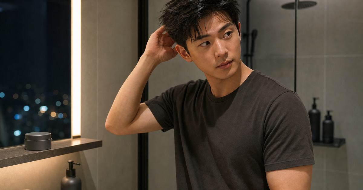 남자 헤어왁스 사용 후 두피 세정 기준: 잔여감 줄이는 샴푸 루틴 대표 이미지