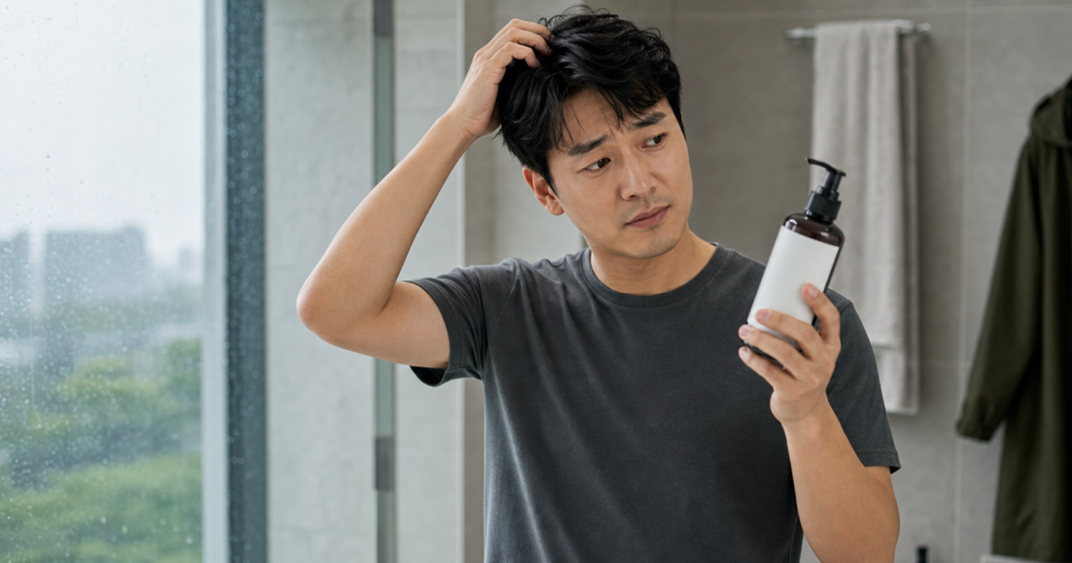 남자 장마철 두피 가려움 샴푸 기준: 습한 날 답답함 줄이는 세정 루틴