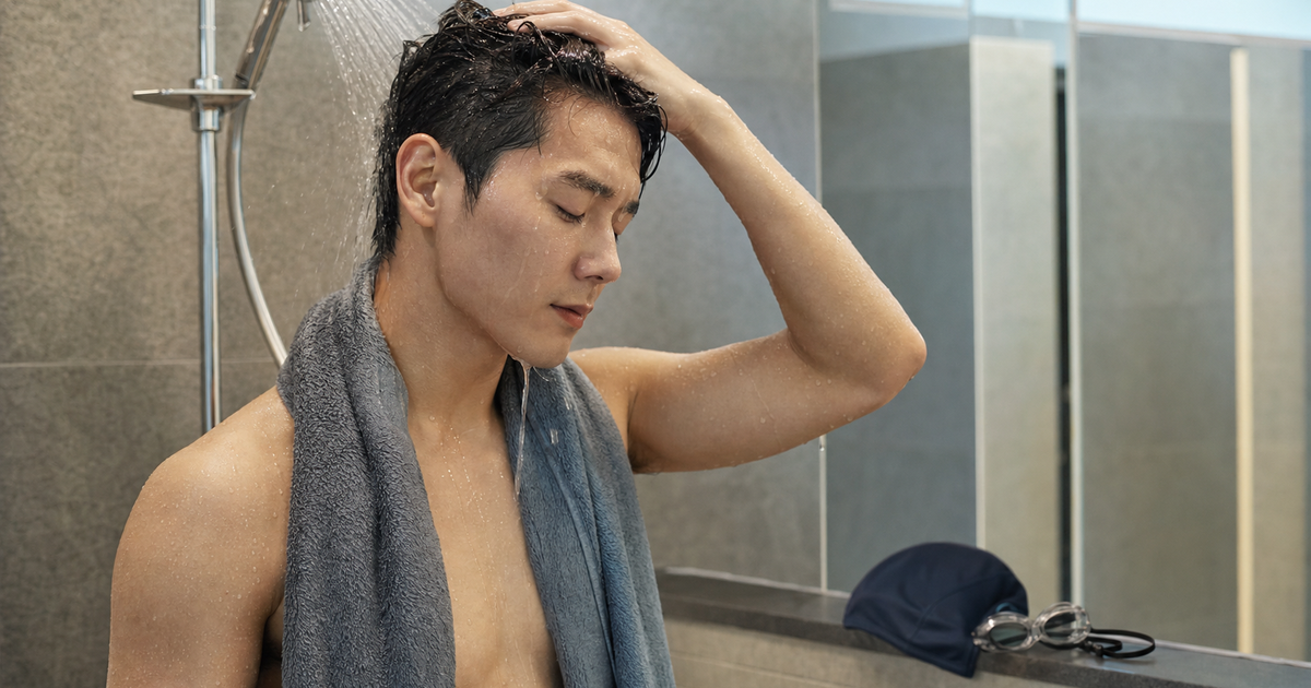 남자 수영장 염소 두피 샴푸 기준: 수영 후 뻣뻣함 줄이는 루틴