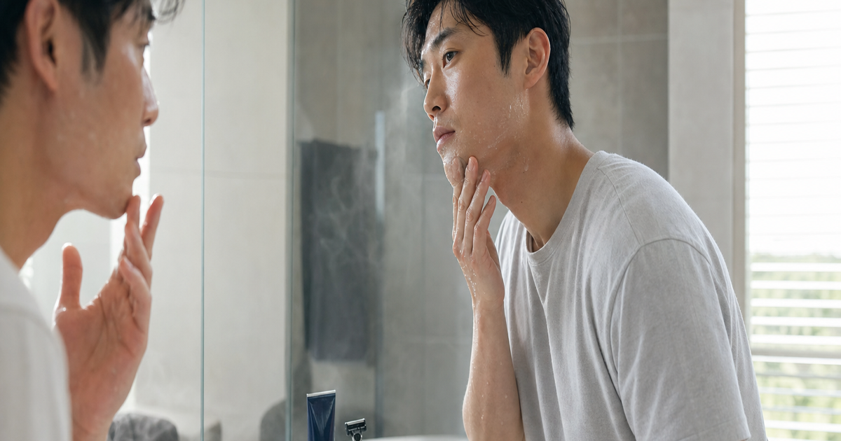 남자 면도 전 온수 세안 타이밍 기준: 날 걸림 줄이는 준비 루틴 면도 관리 살펴볼 점 루틴 요약 이미지
