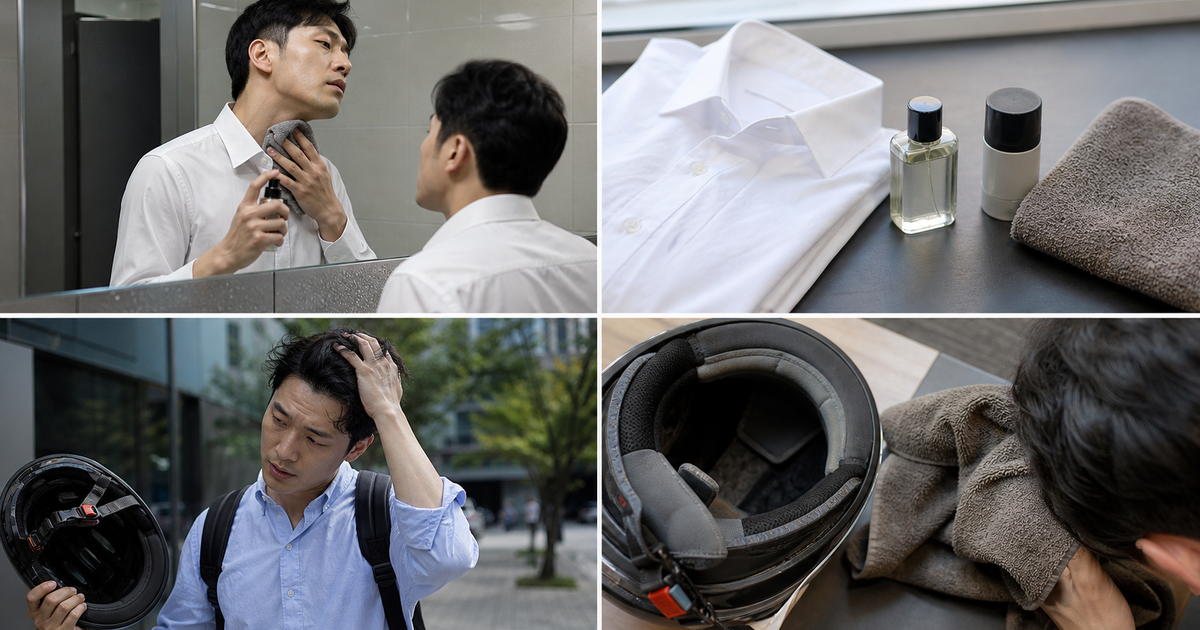 남자 여름 향수 땀냄새 레이어링 기준: 냄새 덮지 않는 관리법 체취·바디케어 살펴볼 점 루틴 요약 이미지