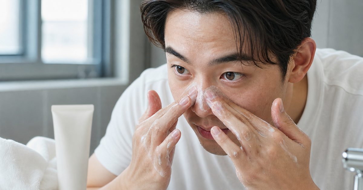 남자 선글라스 코받침 자국 관리 본문 체크 이미지